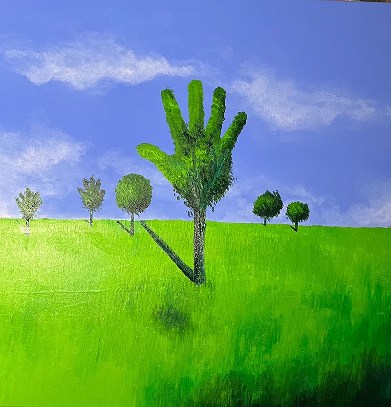 Arbres majestueux dans une forêt, chaque tronc unique, racontant une histoire de paix et de diversité.